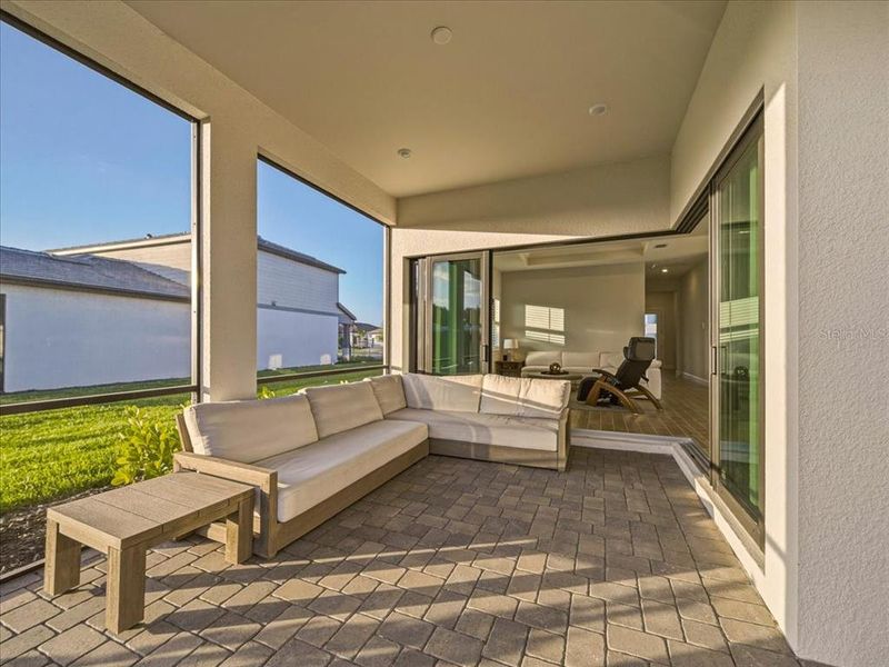 Exterior details and patio area of a home in Talon Preserve on Palmer Ranch, Nokomis (Image 34).