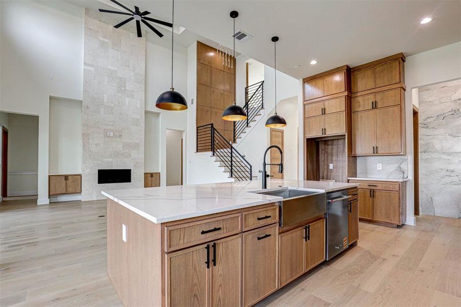 Furnished interior view inside a new home in , Keller (Image 11).