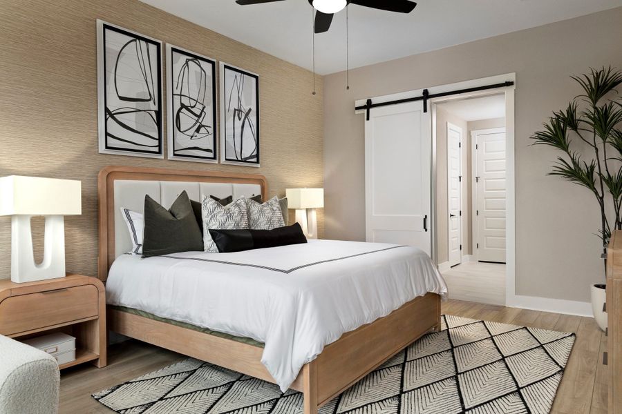 Representative furnished interior of a home built from the McKinney by Tri Pointe Homes in Lariat, Liberty Hill (Image 30).