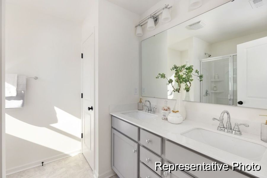 Furnished interior view inside a new home in Village Heights TH, Greensboro (Image 9).