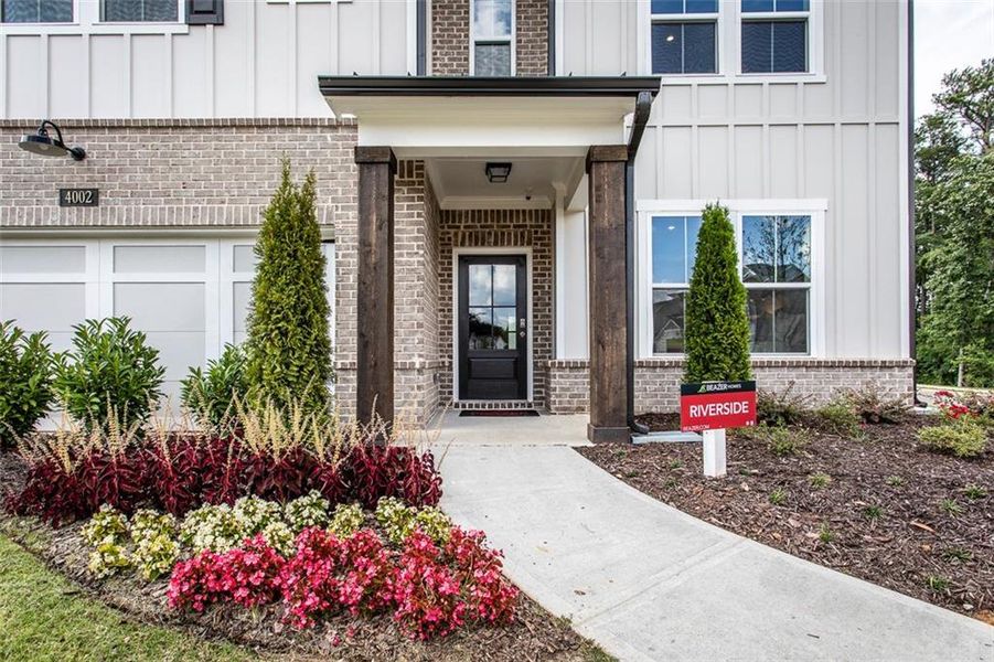 Exterior details and patio area of a home in Hopewell Reserve, Cumming (Image 4). Exterior details and patio area of a home in Hopewell Reserve, Cumming (Image 4).