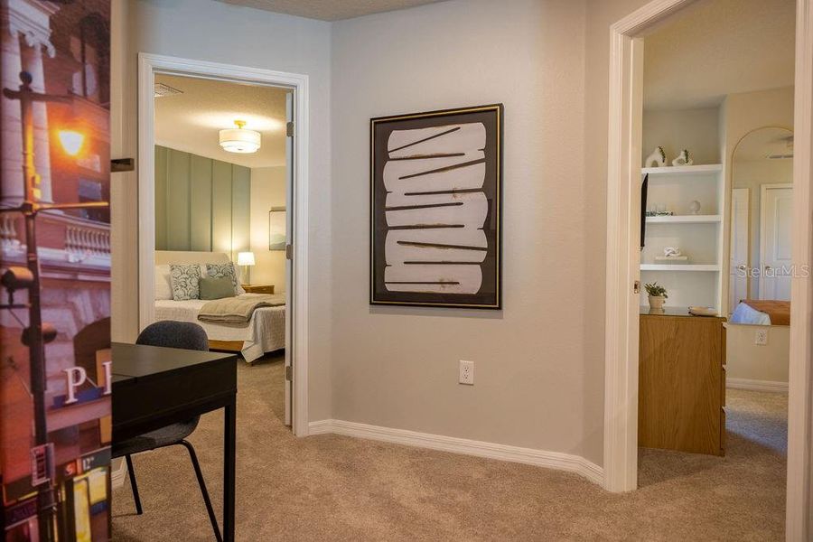 Furnished interior view inside a new home in , Clermont (Image 86).