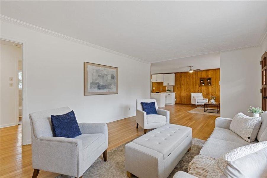Furnished interior view inside a new home in , Marietta (Image 34).