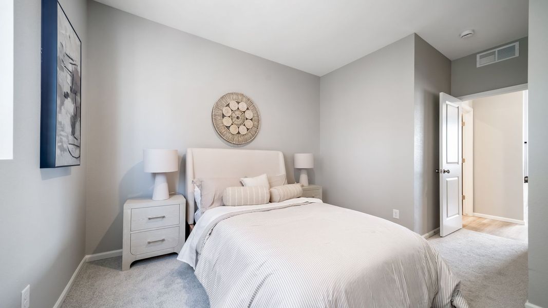Furnished interior view inside a new home in Banning Lewis Ranch - New Homes Colorado Springs, Colorado Springs (Image 9). Furnished interior view inside a new home in Banning Lewis Ranch - New Homes Colorado Springs, Colorado Springs (Image 9).
