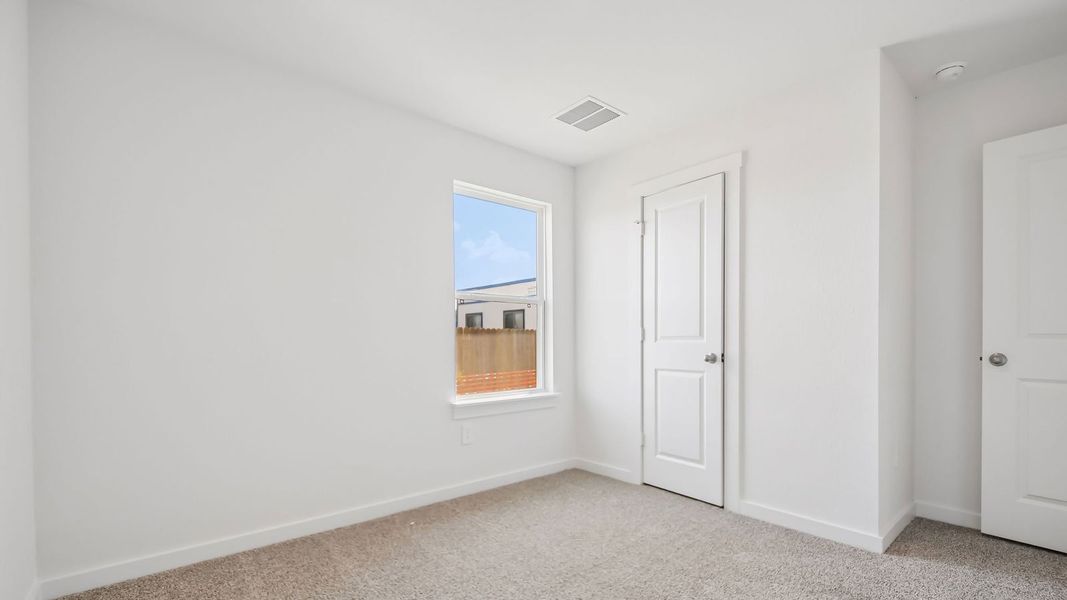 Spacious, unfurnished interior of a new home in Trails at Wildhorse, Austin (Image 29).