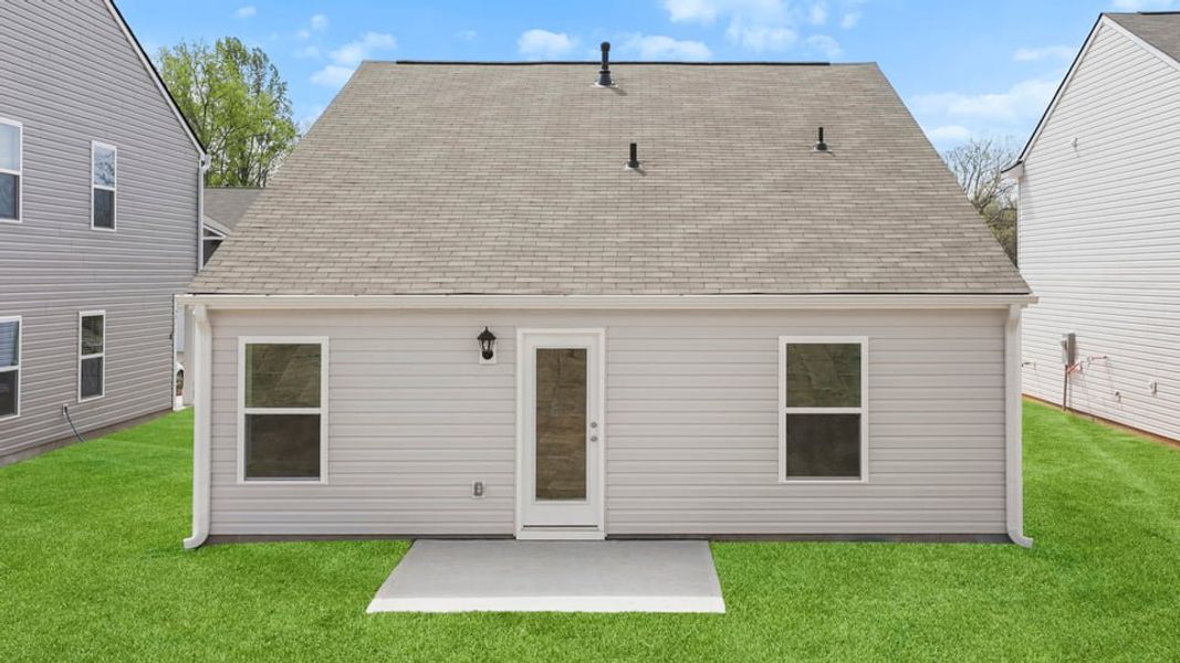Exterior details and patio area of a home in Durbin Meadows, Fountain Inn (Image 4).