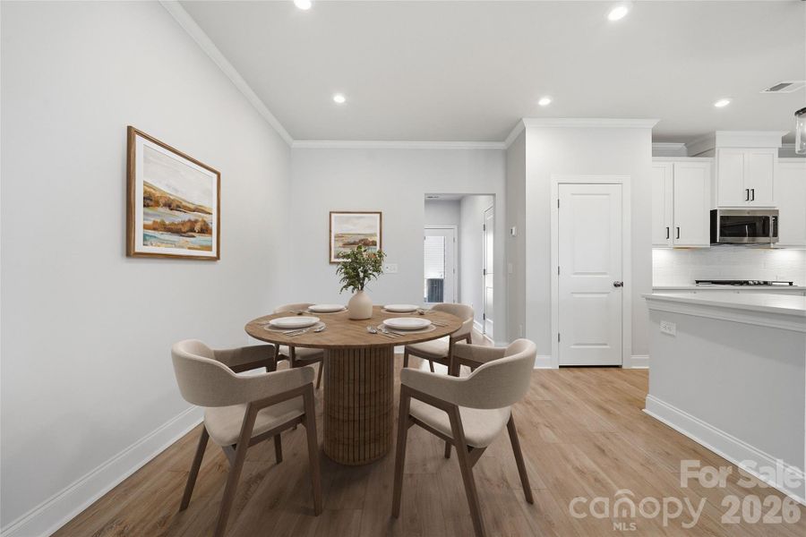 Furnished interior view inside a new home in Tillery at Wilson Farms, Fort Mill (Image 23). Furnished interior view inside a new home in Tillery at Wilson Farms, Fort Mill (Image 23).
