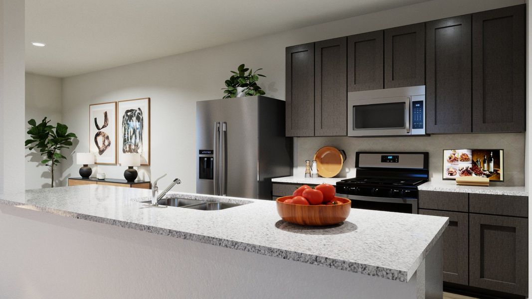 Representative furnished interior of a home built from the The Darwin by Legend Homes in Ridgeland Hills, Willis (Image 9).