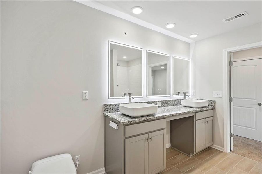 Furnished interior view inside a new home in The Enclave Townhomes, Hampton (Image 5).