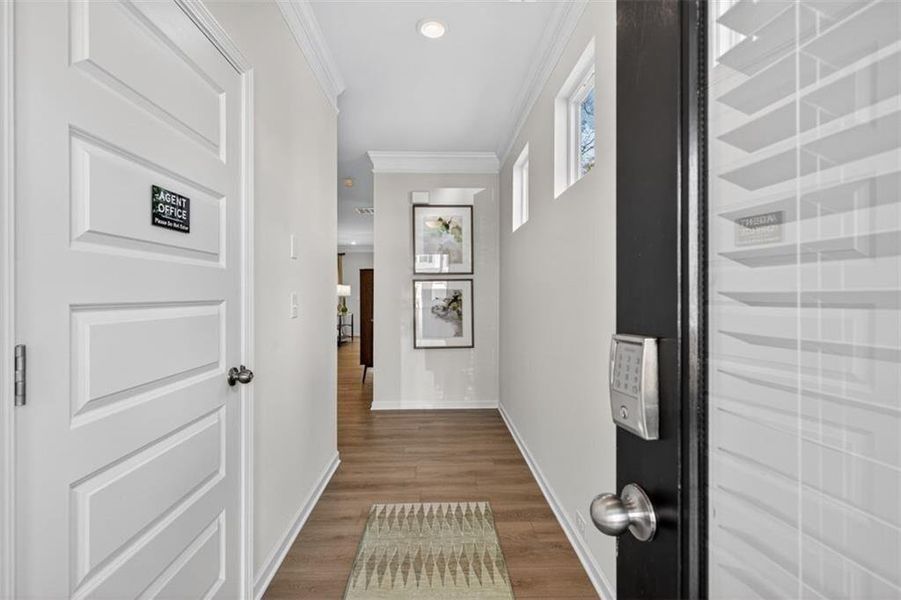 Furnished interior view inside a new home in Townes At The Stiles, Cartersville (Image 38).