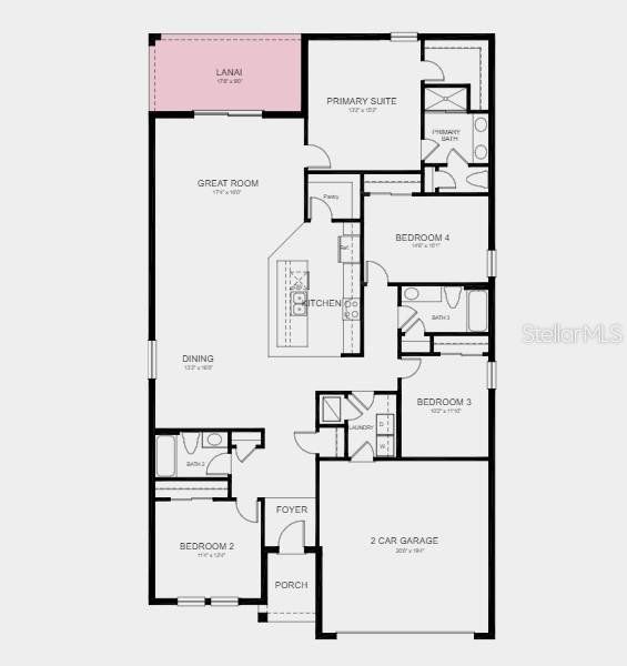 Structural options added include; Covered lanai.