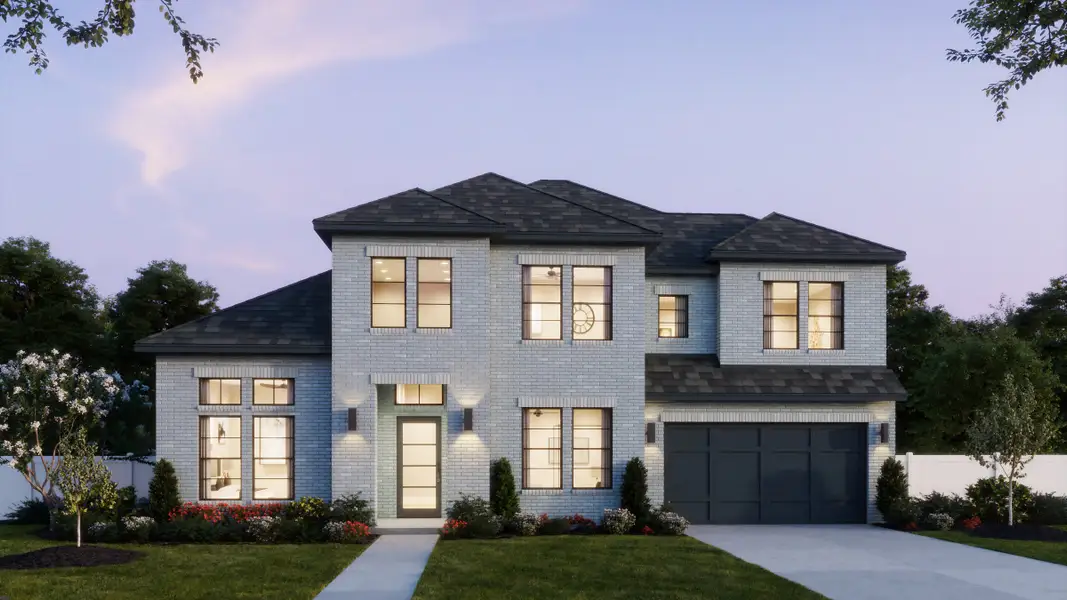 Representative exterior photo of a completed home built from the Hayden by Southgate Homes in Prosper Ridge, Prosper, TX (Image 2).