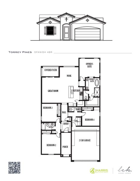 2D floor plan layout for the Torrey Pines 4BDR by LEH. Homes in Painted Sky, El Paso, TX (Image 3). 2D floor plan layout for the Torrey Pines 4BDR by LEH. Homes in Painted Sky, El Paso, TX (Image 3).