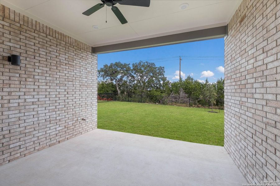 Exterior details and patio area of a home in Esperanza, Boerne (Image 2).