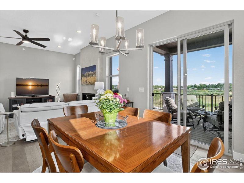 Dining Room with Access to Covered Deck