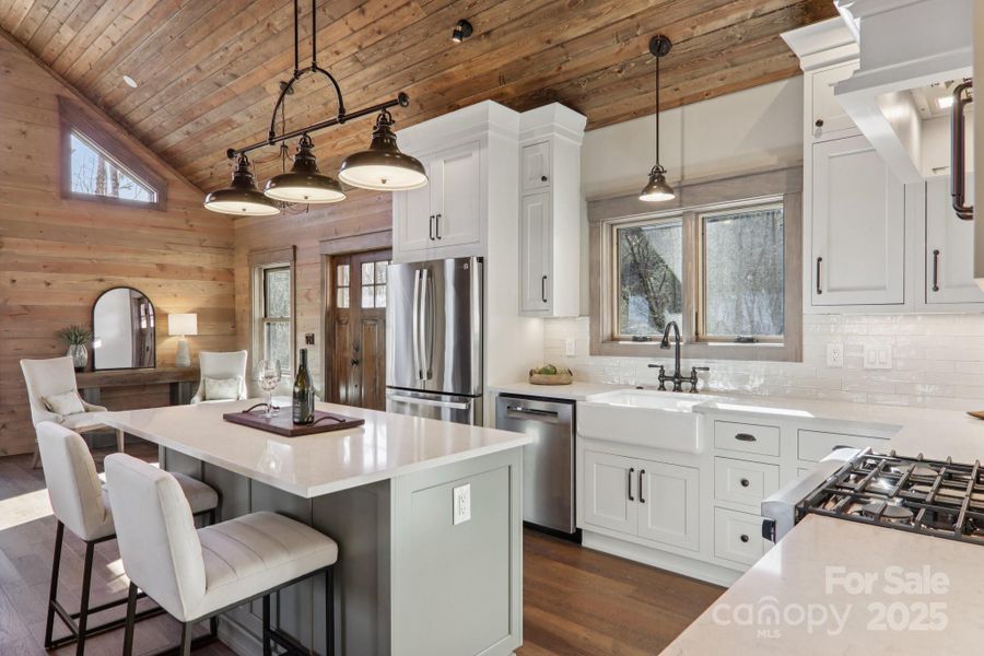 Furnished interior view inside a new home in , Maggie Valley (Image 32).
