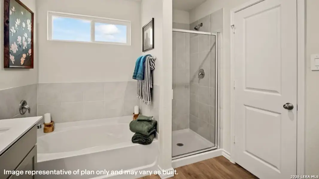 Furnished interior view inside a new home in Riverstone at Westpointe, San Antonio (Image 13).