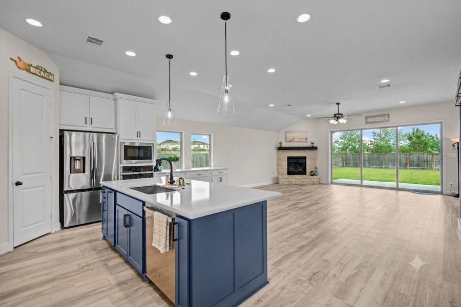 Beautiful Kitchen overlooking Family Room