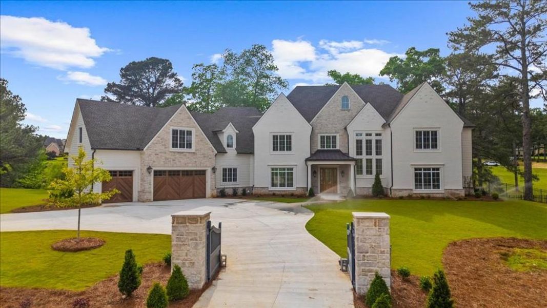 Front exterior of a new home in , Canton, GA, highlighting curb appeal (Image 27).