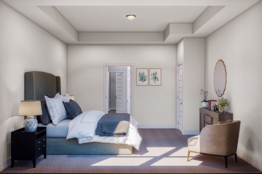 Furnished interior view inside a new home in Mason Woods, Cypress (Image 7).