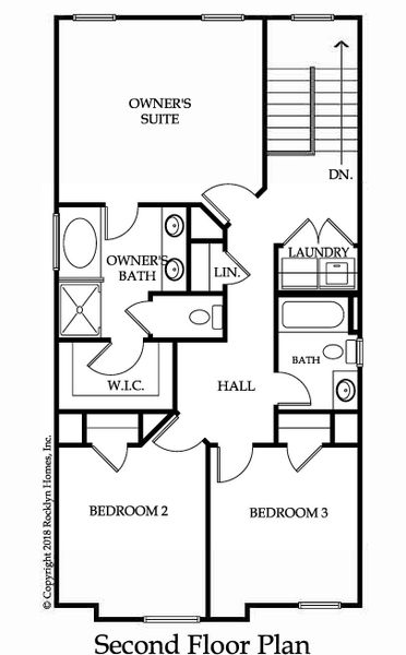 2D floor plan layout for the Wesley by Rocklyn Homes in Old Salem Crossing, Conyers, GA (Image 5). 2D floor plan layout for the Wesley by Rocklyn Homes in Old Salem Crossing, Conyers, GA (Image 5).