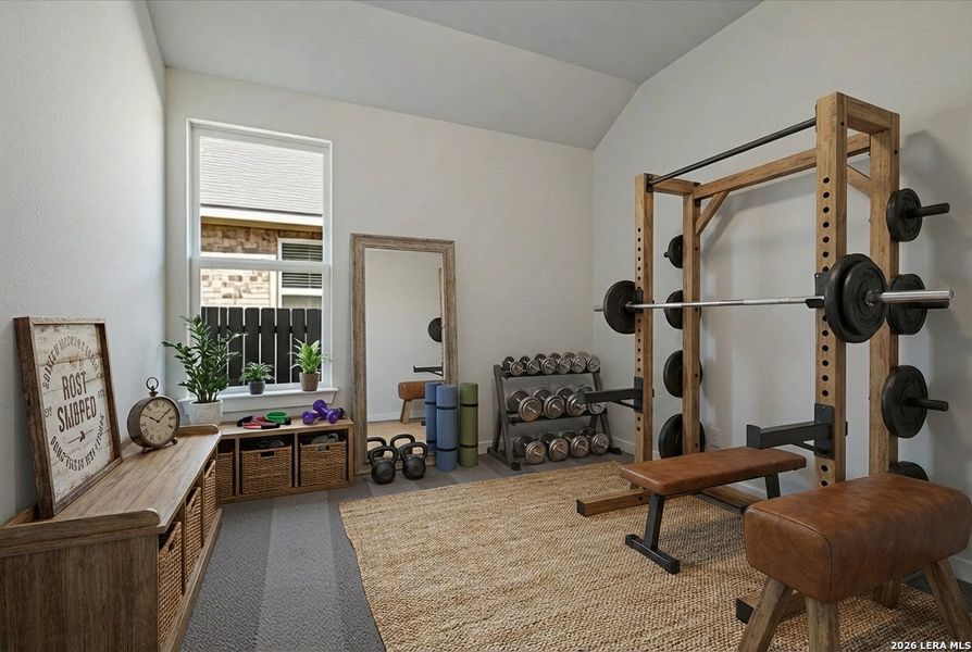 Furnished interior view inside a new home in Meyer Ranch, New Braunfels (Image 5).