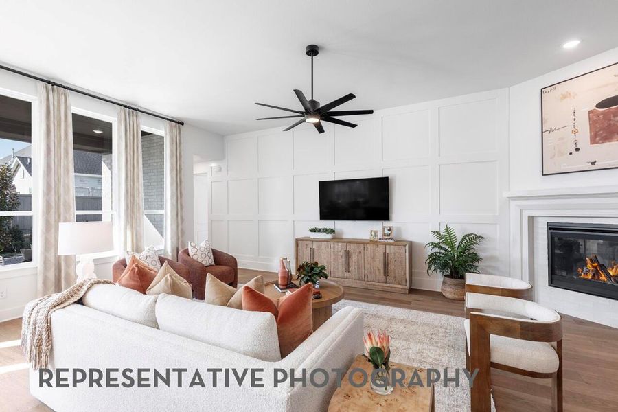 Furnished interior view inside a new home in Riceland, Mont Belvieu (Image 36).