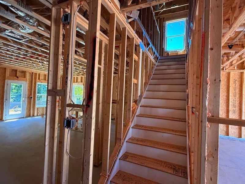Stairs to Second Floor Construction Progress