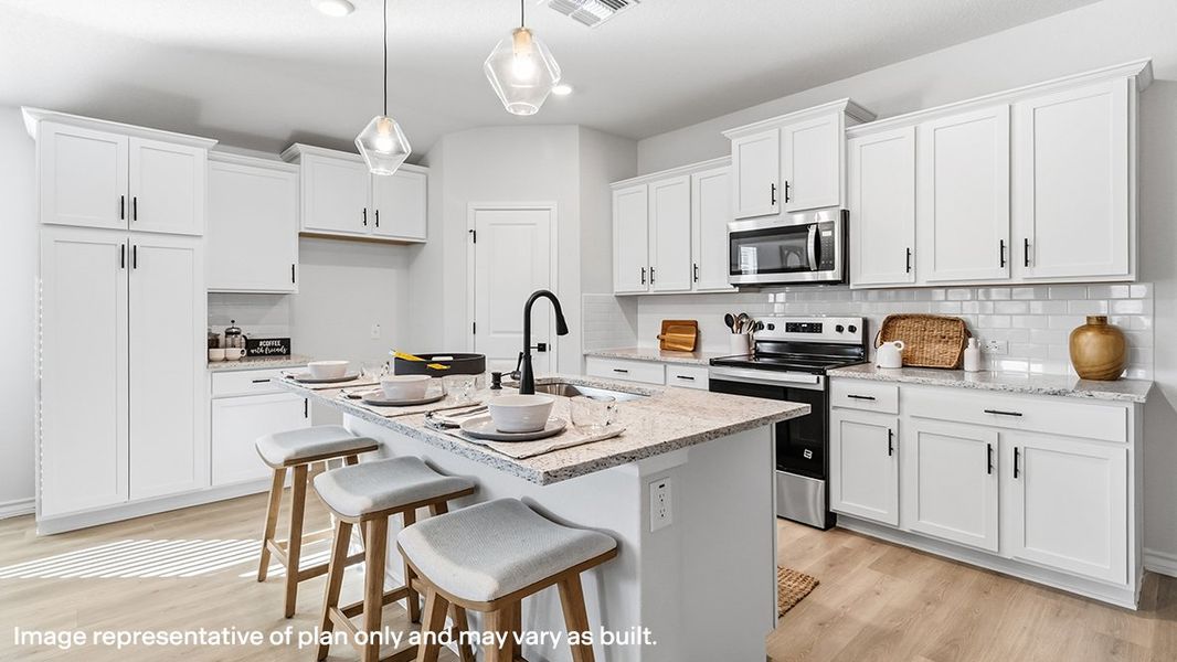 Representative furnished interior of a home built from the The Gaven by D.R. Horton in The Birch at Spencer Ranch, Boerne (Image 5).