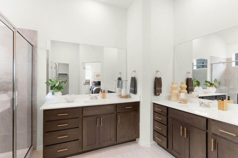 Representative furnished interior of a home built from the Maeve by Chesmar Homes in Deerbrooke Cottages, Leander (Image 11).