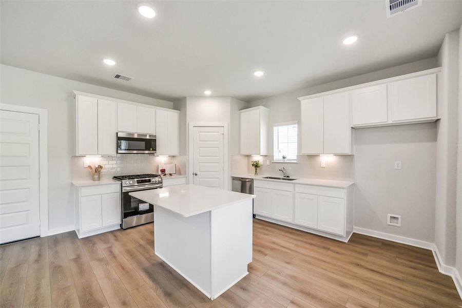 Furnished interior view inside a new home in Lakes at Black Oak, Magnolia (Image 8).