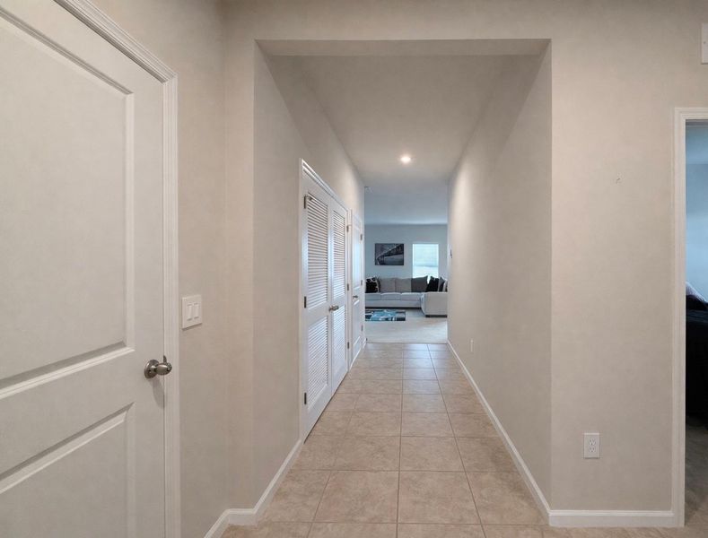Hallway to living room Hallway to living room