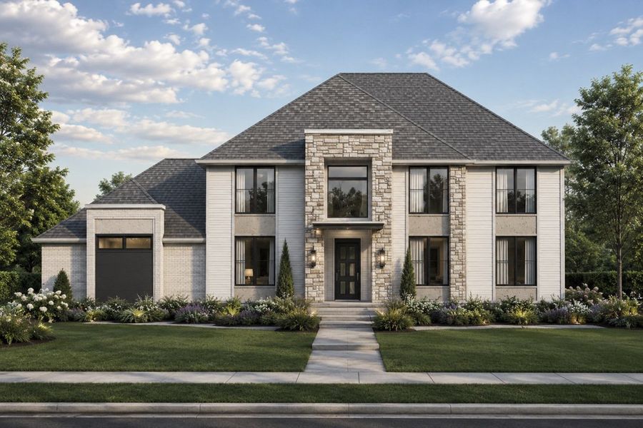 Representative exterior photo of a completed home built from the The Roseland by Lillian Custom Homes in Emerson Farms, Rockwall, TX (Image 6). Representative exterior photo of a completed home built from the The Roseland by Lillian Custom Homes in Emerson Farms, Rockwall, TX (Image 6).