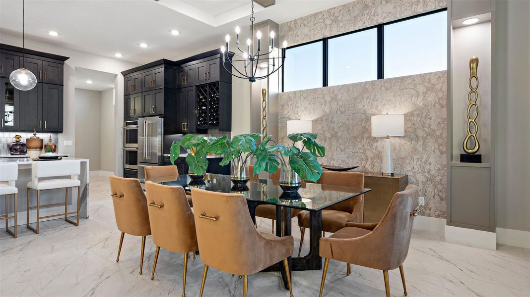 Furnished interior view inside a new home in Cresswind Palm Beach at Westlake, Westlake (Image 46).