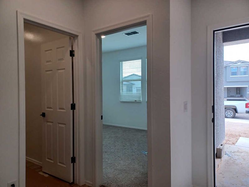 Entry Hall and front bedroom