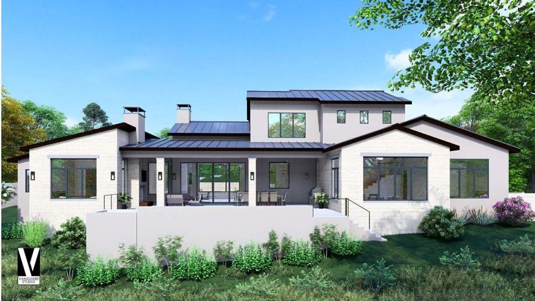 Front exterior of a new home in , Lakeway, TX, highlighting curb appeal (Image 1).