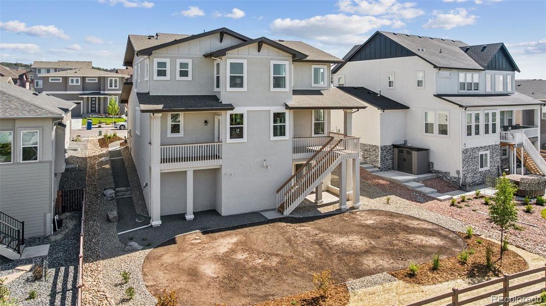Exterior details and patio area of a home in , Colorado Springs (Image 24). Exterior details and patio area of a home in , Colorado Springs (Image 24).