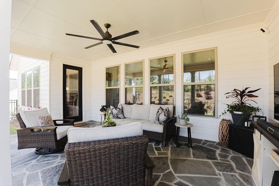 Furnished interior view inside a new home in Soleil Belmont Park, Canton (Image 37).