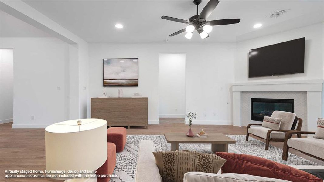 Furnished interior view inside a new home in Devonshire 55', Forney (Image 9).
