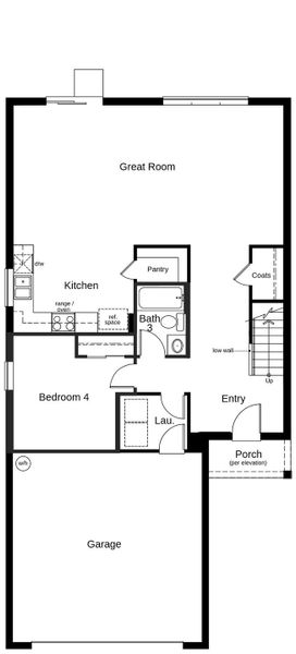 2D floor plan layout of this home in Hickory Ranch, Auburndale, FL (Image 2). 2D floor plan layout of this home in Hickory Ranch, Auburndale, FL (Image 2).