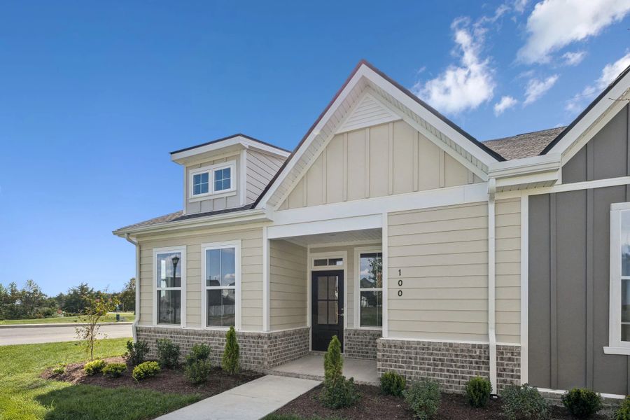 Exterior details and patio area of a home in Stewart's Glen | 55+ Community, Smyrna (Image 2).