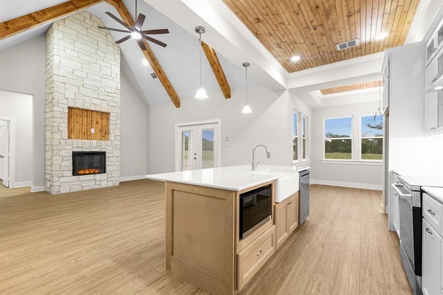 Furnished interior view inside a new home in , Greenville (Image 5).