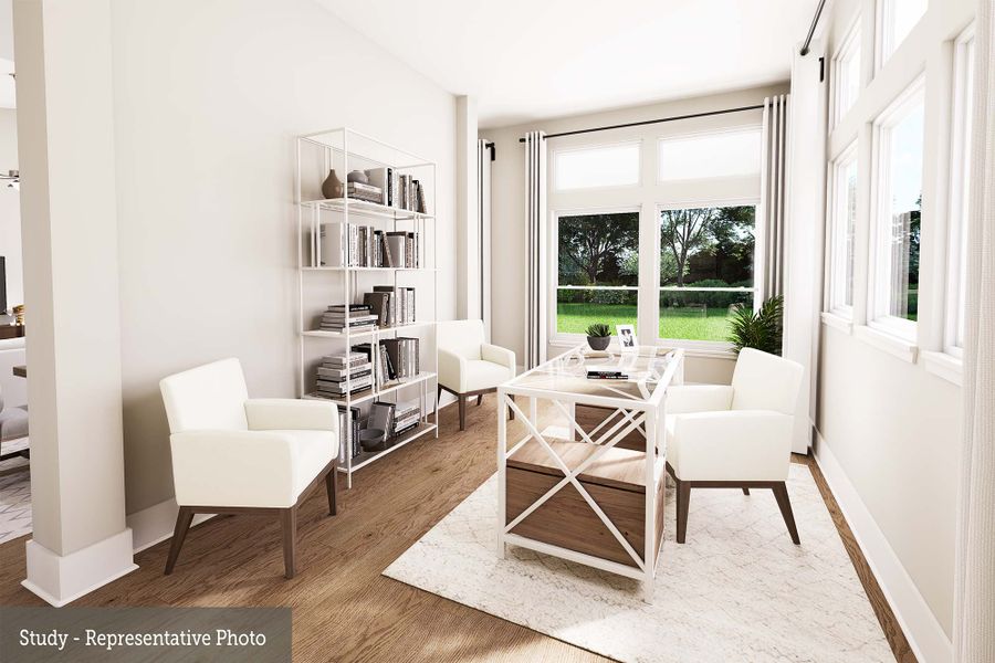 Representative furnished interior of a home built from the The Creighton by David Weekley Homes in Briarley, Montgomery (Image 4). Representative furnished interior of a home built from the The Creighton by David Weekley Homes in Briarley, Montgomery (Image 4).