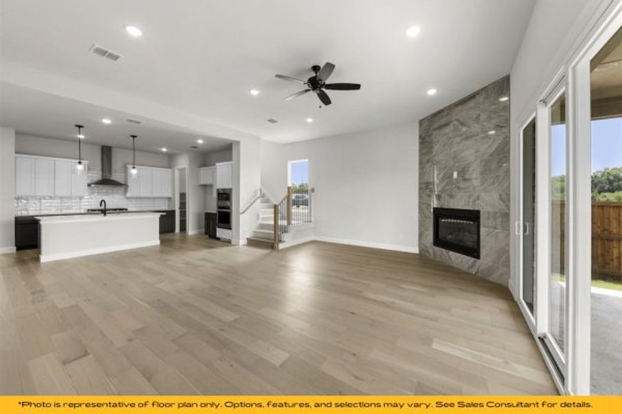 Representative unfurnished interior of a home built from the The Rio by Stonefield Homes in The Highlands, Rockwall (Image 33).