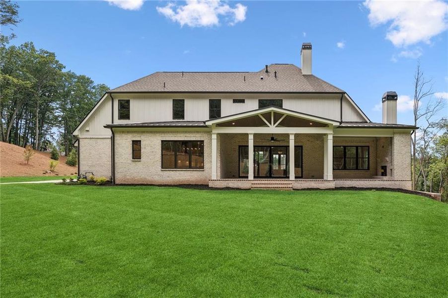 Front exterior of a new home in , Cumming, GA, highlighting curb appeal (Image 26).