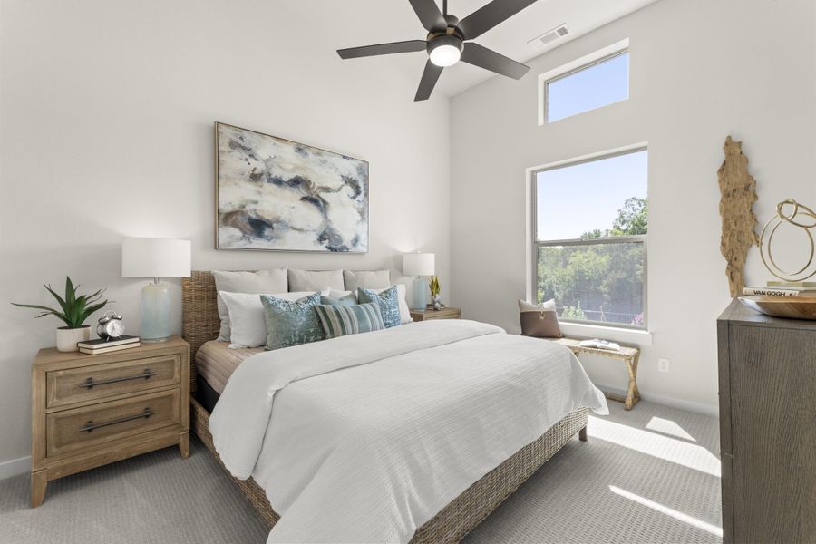 Furnished interior view inside a new home in Cottonwood Creek, Rowlett (Image 14).