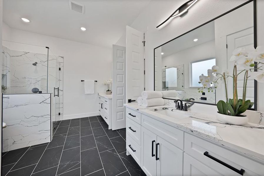 Furnished interior view inside a new home in , Celeste (Image 26).