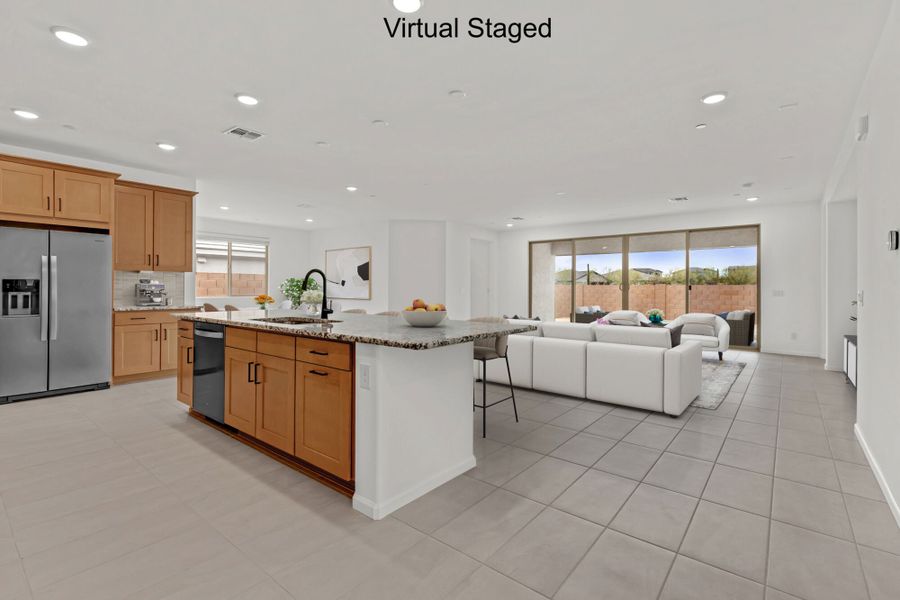 Furnished interior view inside a new home in Montelena, Marana (Image 4).