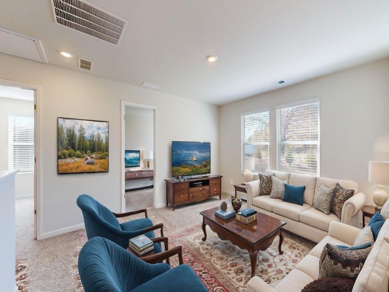 Furnished interior view inside a new home in Harper Landing, Stanley (Image 14).