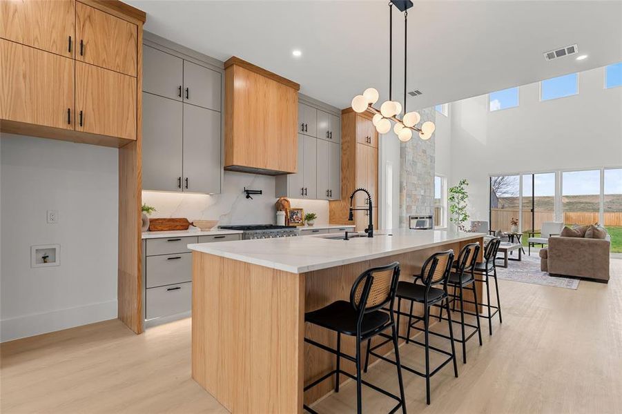 Furnished interior view inside a new home in , Dallas (Image 17).